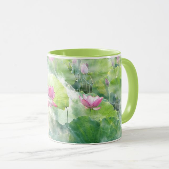 Lotus Summer, délicate vivace aquatique, Mug (Devant droit)