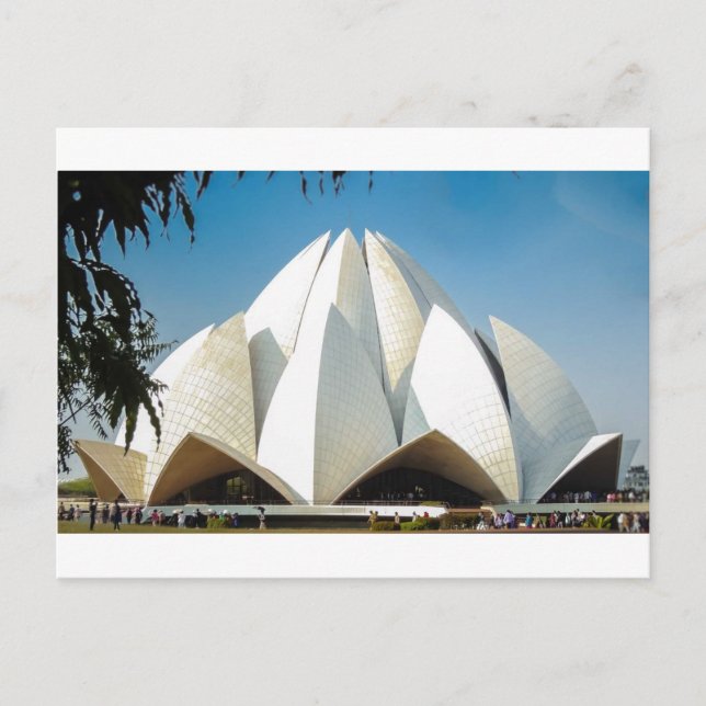 Lotus Temple Postkarte (Vorderseite)