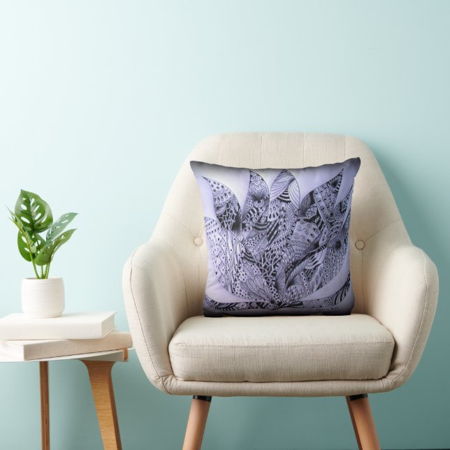Lotus Throw Pillow Kissen (Stuhl )