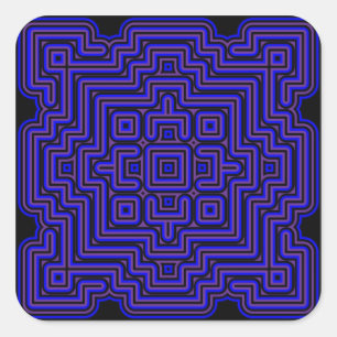 Lotus Tile Quadratischer Aufkleber