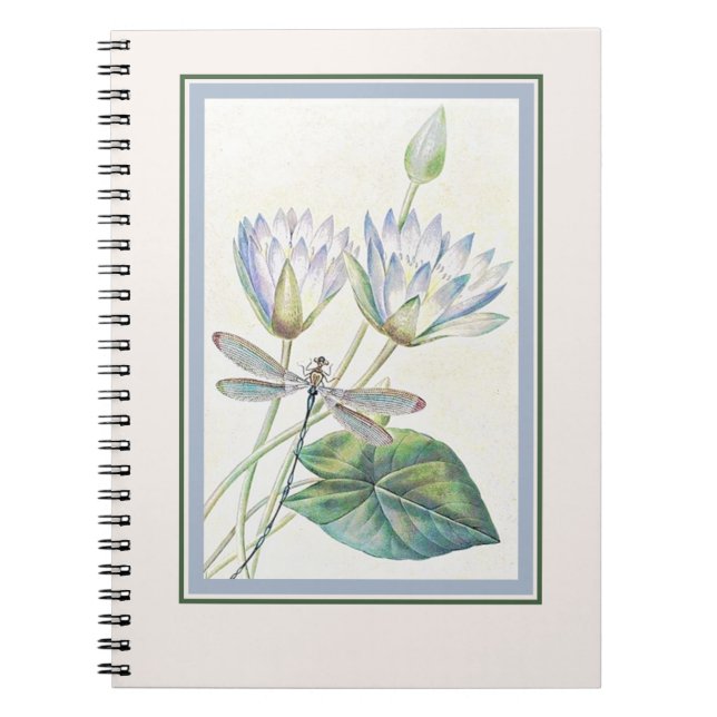 Lotus und Libelle Notizblock (Vorderseite)