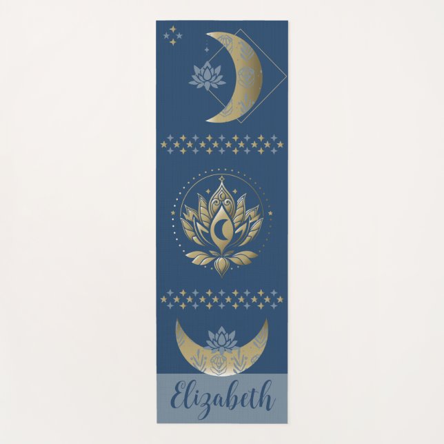 Lotus und Moon Yoga Mat Yogamatte (Vorderseite)