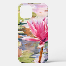 Lotus Wasserfarbe Blumenbilder Case-Mate iPhone Hülle