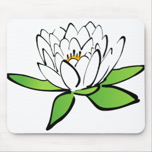 Lotus Water Lily Blume Bloom Blossom Mousepad