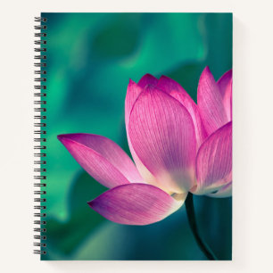 Lotus Water Lily Blume Notizbuch