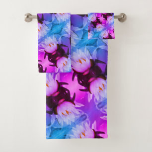 Lotus Water Lily Flower Abstrait Art Motif