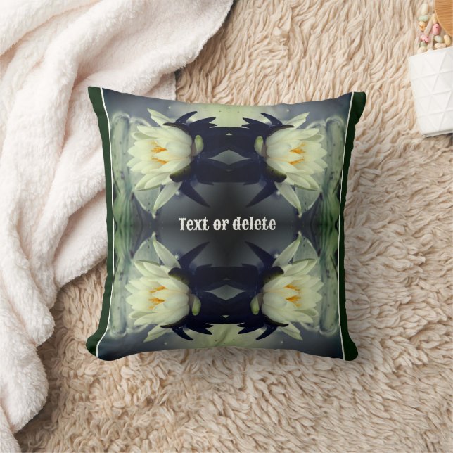 Lotus Water Livio Blume Abstrakte Art Personalisie Kissen (Decke)
