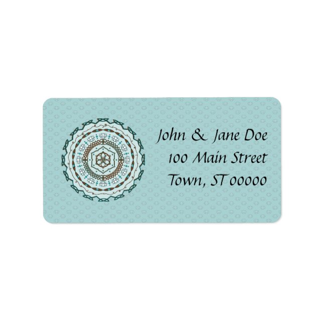Lotus Weave Address Label Adressaufkleber (Vorne)
