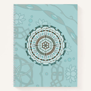Lotus Weave Spiral Notebook Notizbuch