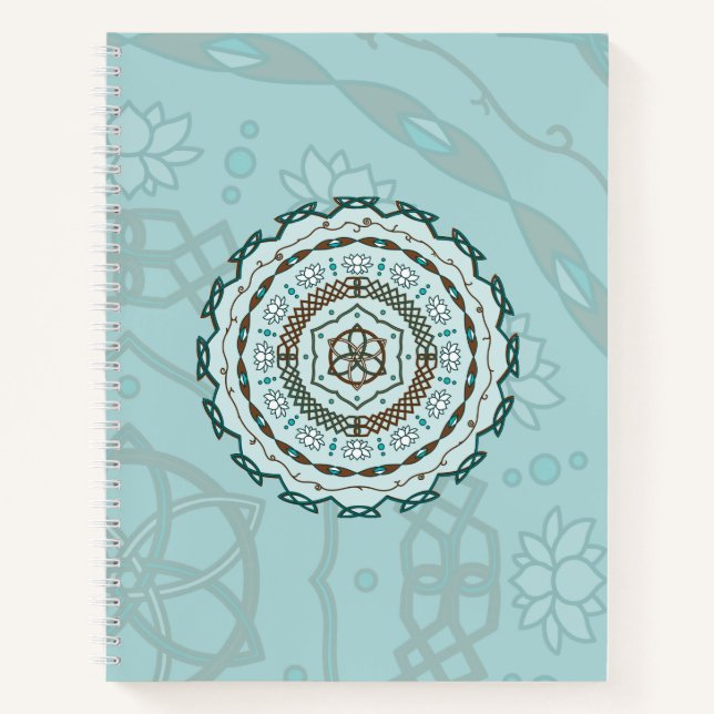 Lotus Weave Spiral Notebook Notizbuch (Vorderseite)