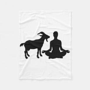 Lotus-Yoga-Haltung Ziegen-Yoga Fleecedecke