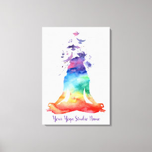 LOTUS YOGA-LEINWAND LEINWANDDRUCK