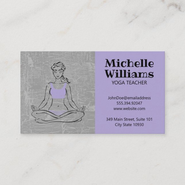 Lotus | Yoga Mediation Visitenkarte (Vorderseite)