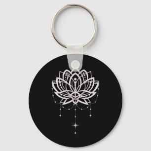 Lotus Yoga Namaste Lilien-Blumen-Grafik Schlüsselanhänger