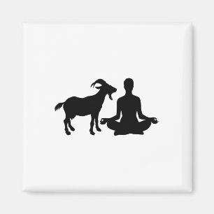 Lotus Yoga Pose Ziegen Yoga Magnet