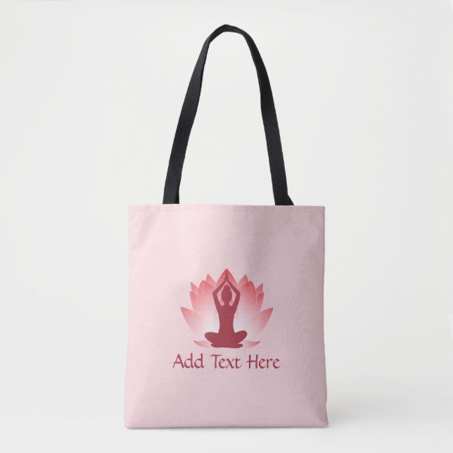 Lotus & Yoga Tasche (Vorderseite)