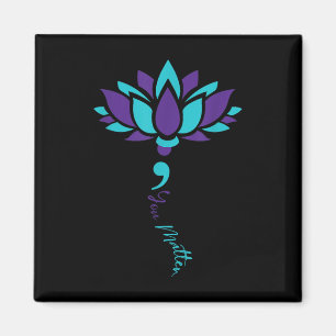 Lotus You Suicide Prevention Awareness Costume Magnet