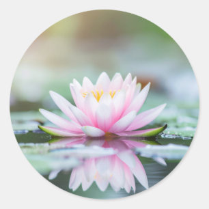 LOTUS - ZEN-BUDDHISMUS RUNDER AUFKLEBER