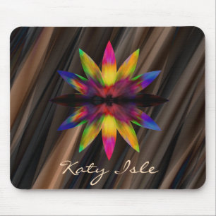 Lotusblumen-Aquarell Ethnische Malerei Anpassen Mousepad