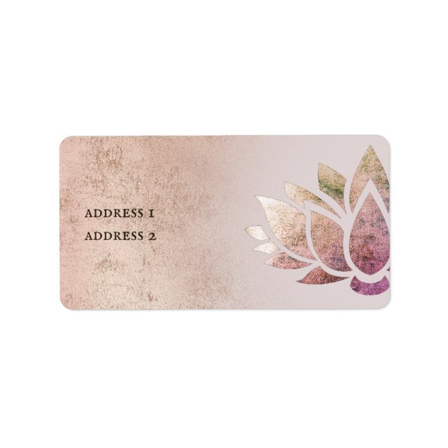 Lotusdesign Adressaufkleber (Vorne)