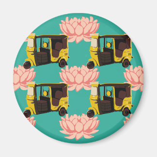 Lotusen und Rickshaw Magnet
