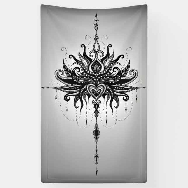 Lotusmandala Banner (Vertikal)