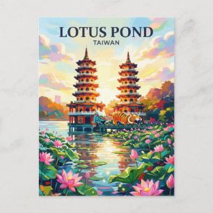 Lotusteich Taiwan Postkarte