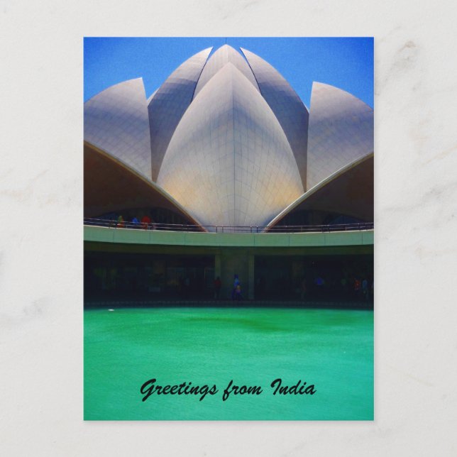 Lotuswasser Postkarte (Vorderseite)