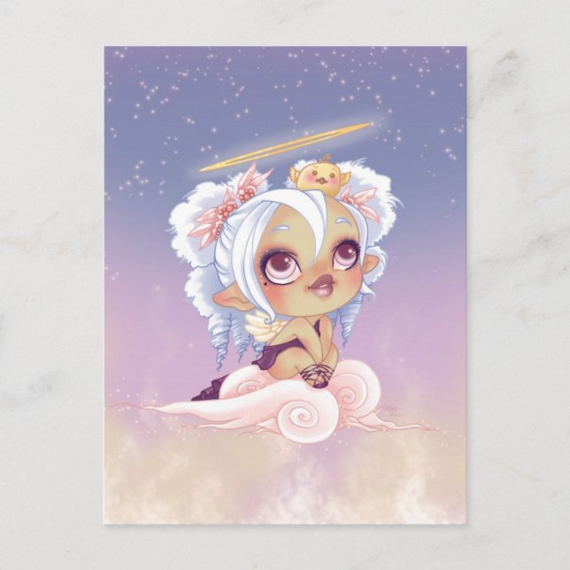 Lou Angel und Bird Postkarte (Vorderseite)