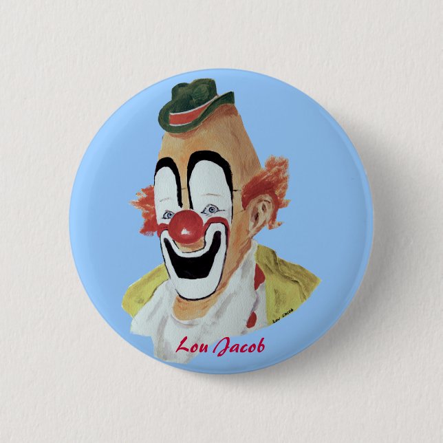 Lou Jacob Clown Button (Vorderseite)