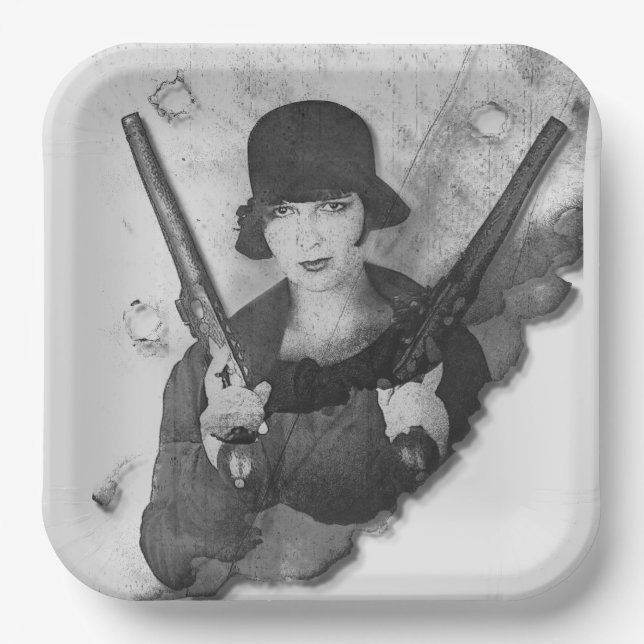 ¡Lou Lou Bangs! Pappteller (Vorderseite)