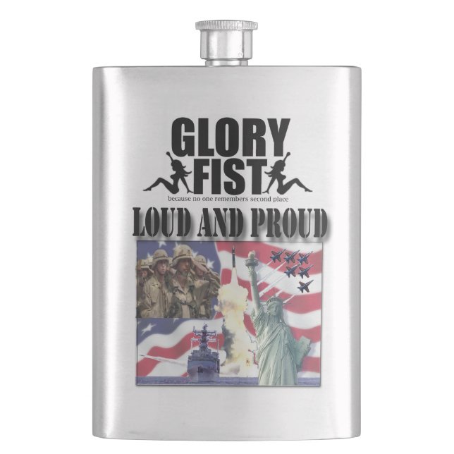 Loud and Proud Flask Flachmann (Vorderseite)