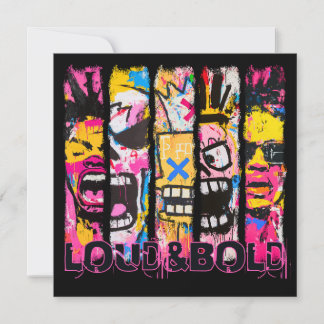 Loud & Bold - Graffiti Street Art Design Einladung