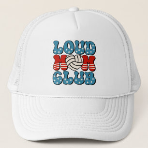 Loud Fan Mama Club Volleyball Herz Trucker Hat Truckerkappe