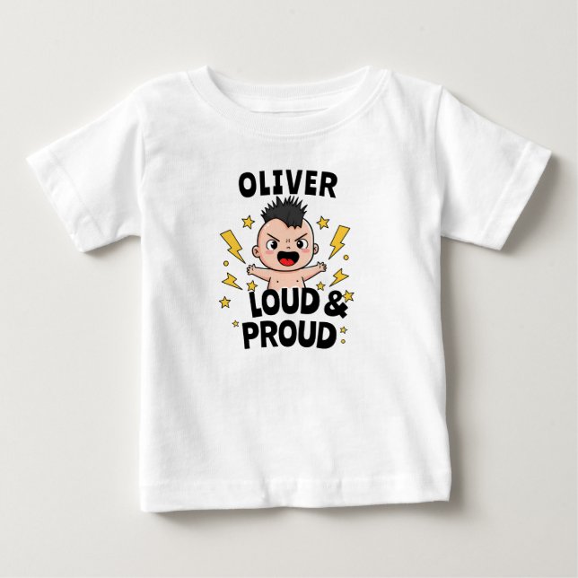 Loud & Proud Punk Rocker Baby T-shirt (Vorderseite)