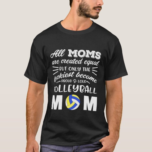 Loud & Proud Volleyball Mama Shirt (Vorderseite)