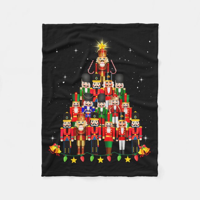 Loudest Nutcracker Group Matching Family Holiday F Fleecedecke (Vorderseite)