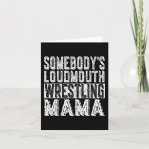 Loudmouth Wrestling Mama Mama Funny Mütter Day Karte