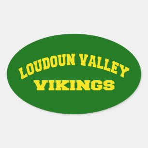 Loudoun Valley Vikings Ovaler Aufkleber