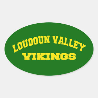 Loudoun Valley Vikings Ovaler Aufkleber