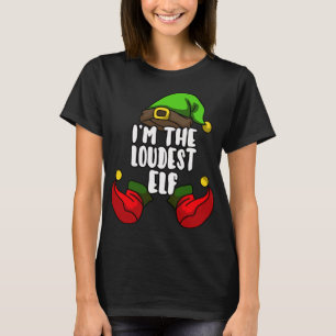 Louest Elf Matching Family Christmas Party Pajama T-Shirt