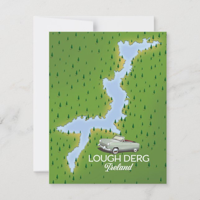 Lough Derg Ireland Map (Vorderseite)