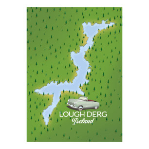 Lough Derg Ireland Map Fotodruck