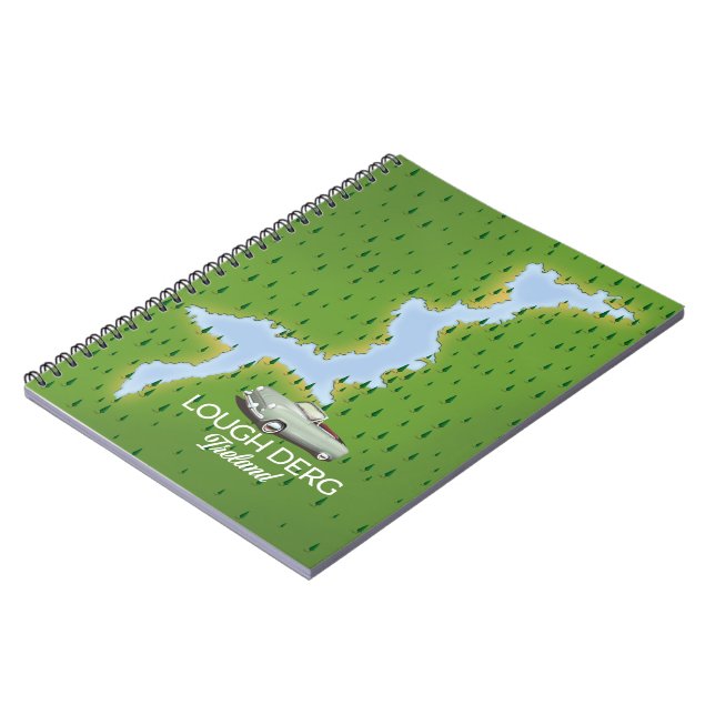 Lough Derg Ireland Map Notizblock (Linke Seite)