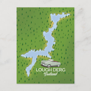 Lough Derg Ireland Map Postkarte