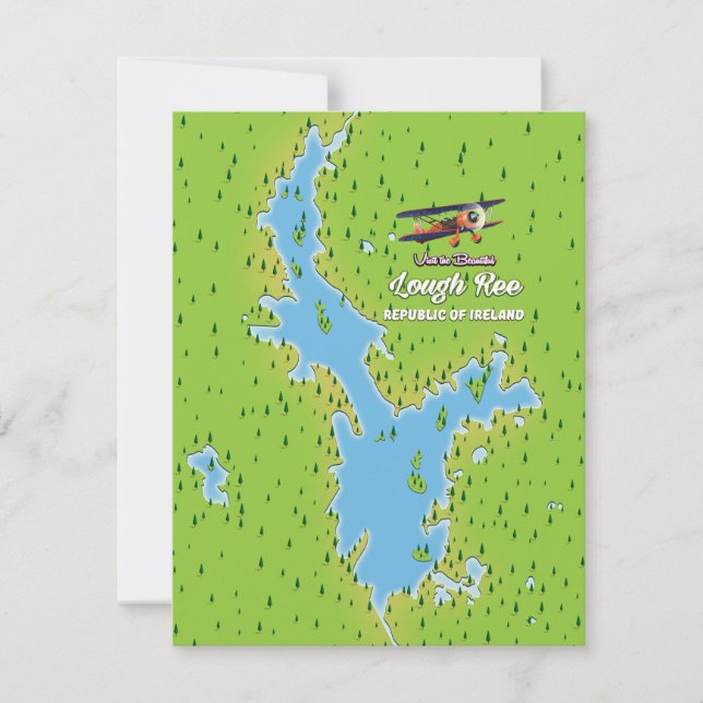 Lough Ree Republic of Ireland Map, irland lough, l (Vorderseite)