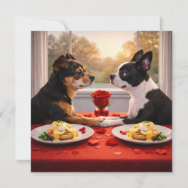 Louie & Luna wünschen Ihnen ein glückliches Valent Karte