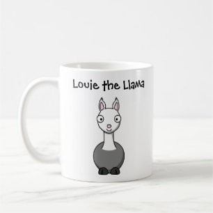 Louie the Llama Custom Cartoon Children's Tasse