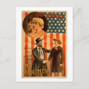 Louis Aldrich in Mein Partner Theaterstück Postkarte