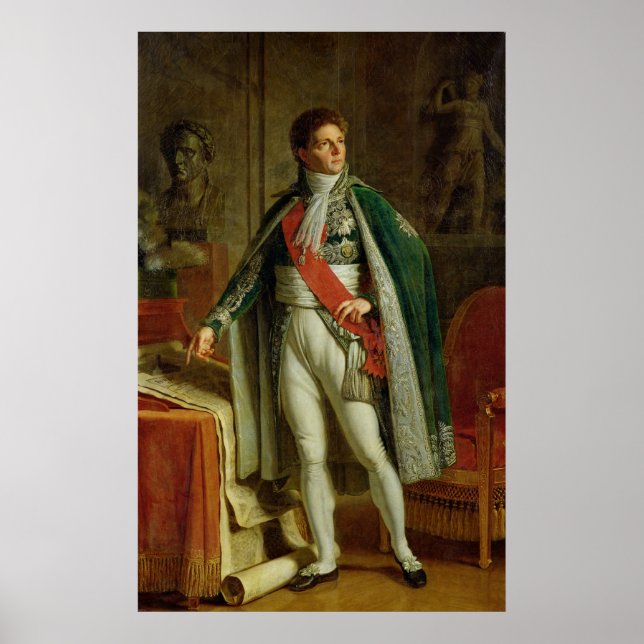 Louis Alexandre Berthier zeigt Karte Poster (Vorne)